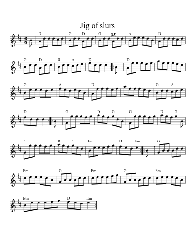 Jig of Slurs (Version 2)