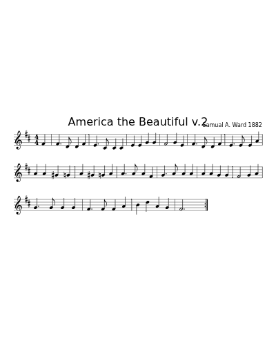 America the Beautiful v.2 (Patriotic Hymns)