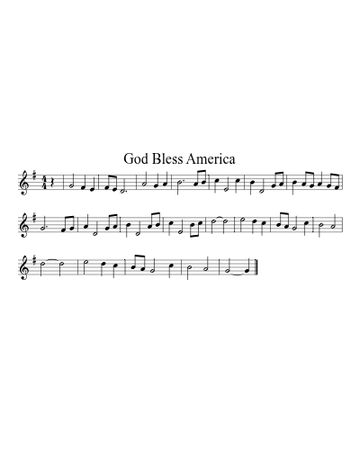 God Bless America (Patriotic Hymns) (#49380)