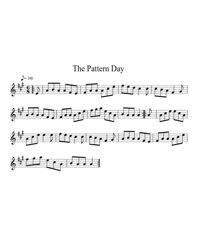 The Pattern Day sheet music preview