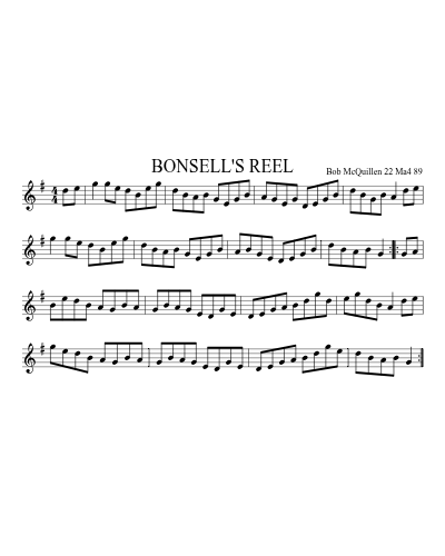 BONSELL'S REEL preview