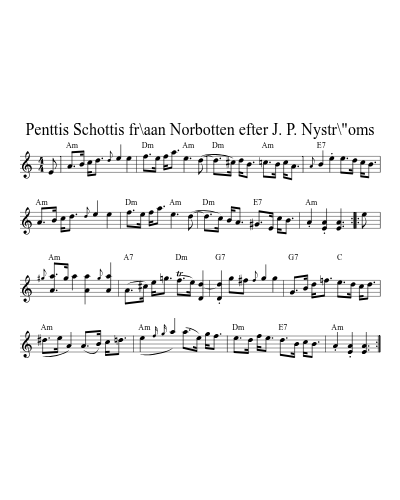 Penttis Schottis fr\aan Norbotten efter J. P. Nystr\"oms preview
