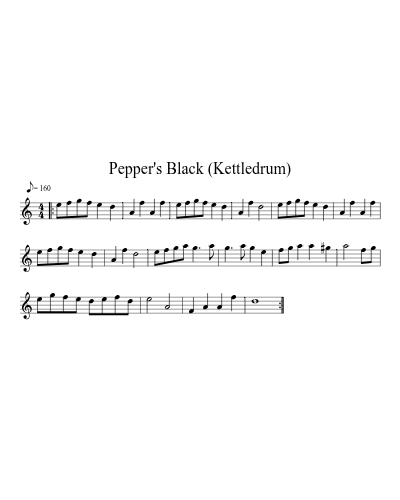 Pepper's Black (Kettledrum)