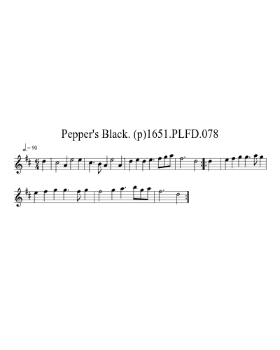 Pepper's Black. (p)1651.PLFD.078