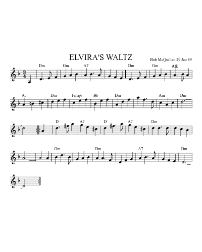 ELVIRA'S WALTZ preview