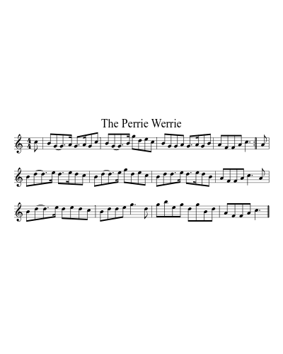 The Perrie Werrie sheet music preview