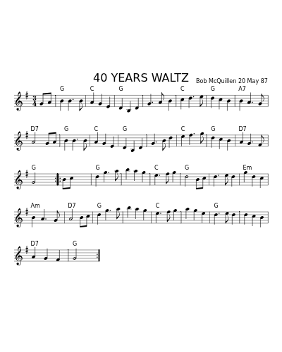 40 YEARS WALTZ