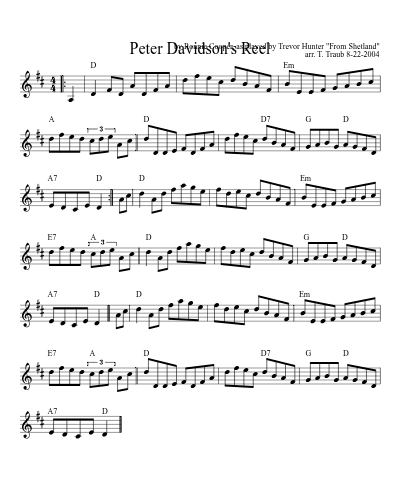 Peter Davidson's Reel