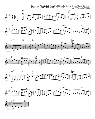 Peter Davidson's Reel (Version 2)