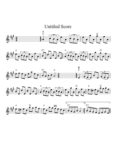 Peter Ronfleuse Gaspe Grondeuse set A D D D 32 17 sheet music preview