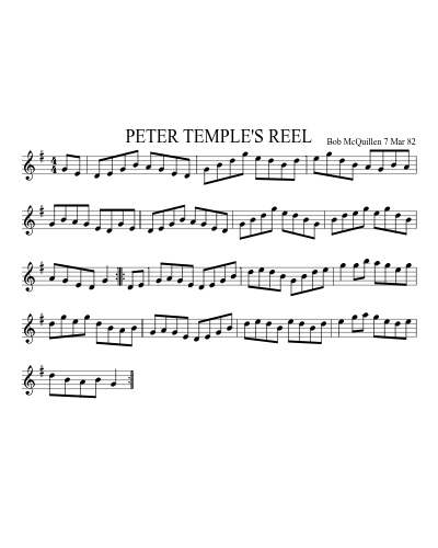 PETER TEMPLE'S REEL (Version 2) preview