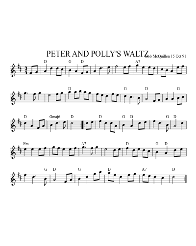 PETER AND POLLY'S WALTZ (Version 2)