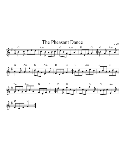 The Pheasant Dance sheet music preview