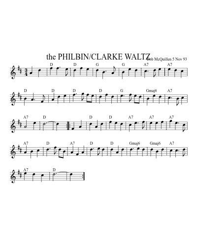 the PHILBIN/CLARKE WALTZ (Philbin Clarke Waltz)