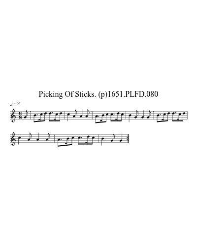 Picking Of Sticks. (p)1651.PLFD.080