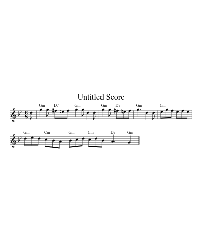 Picking Up Sticks Gm Am 8 2 sheet music preview