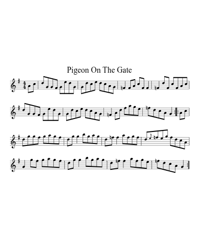Pigeon on the Gate (Version 25) sheet music preview