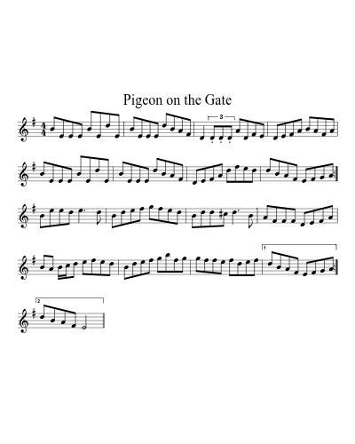 Pigeon on the Gate (Version 27) sheet music preview