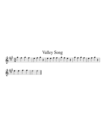 Valley Song preview