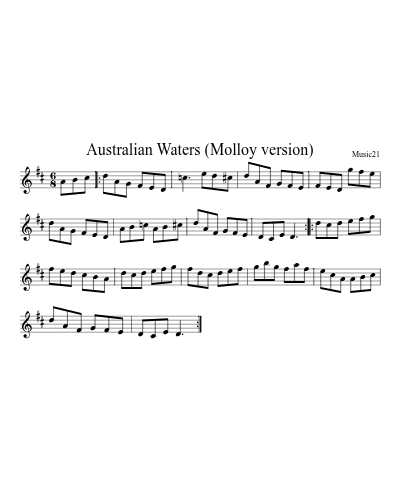 Australian Waters (Molloy version)