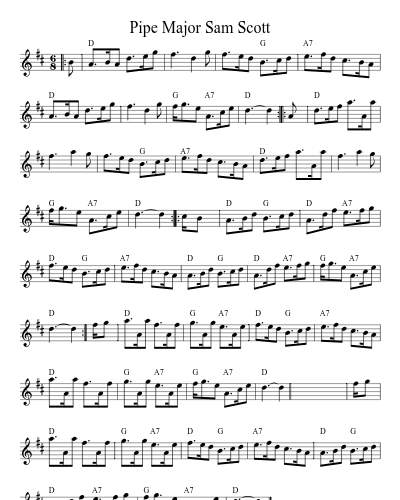 Pipe Major Sam Scott (Version 2)