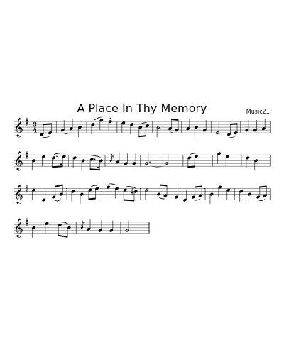 A Place In Thy Memory (Version 3)