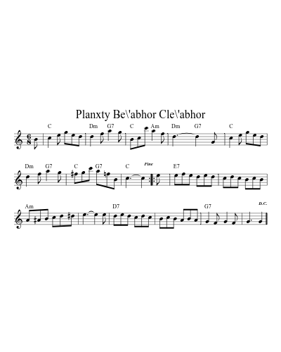 Planxty Be\'abhor Cle\'abhor