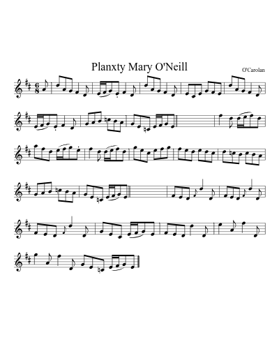 Planxty Mary O'Neill (Version 3) preview