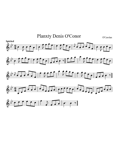 Planxty Denis O'Conor (Version 5)