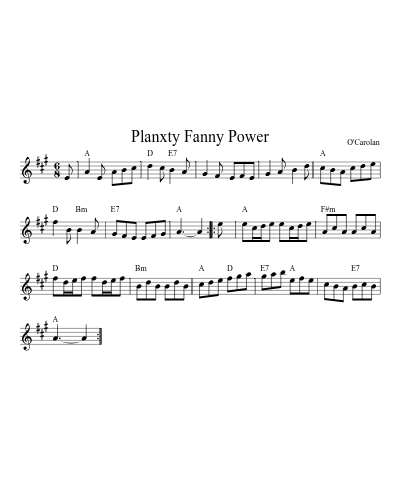 Planxty Fanny Power (Version 4)