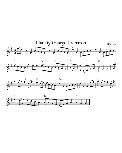 Planxty George Brabazon (Version 5)