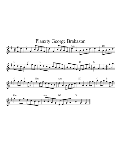 Planxty George Brabazon (Version 12)