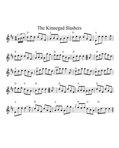 The Kinnegad Slashers (Version 2) sheet music preview