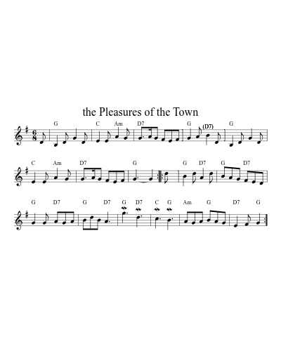 The Pleasures of the Town (Version 13)