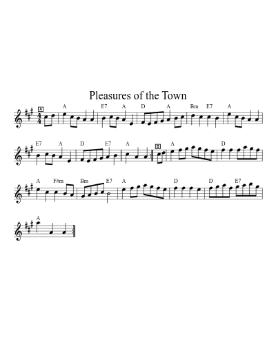 Pleasures of the Town (Version 2)