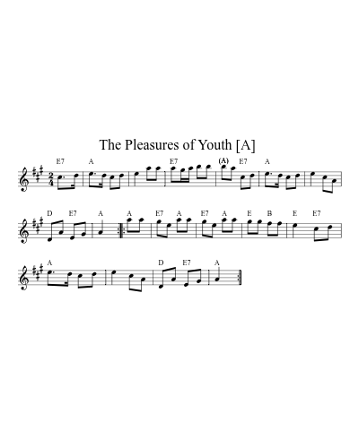 The Pleasures of Youth  [A]