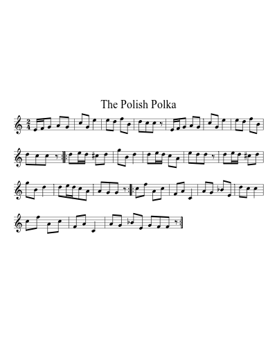The Polish Polka sheet music preview