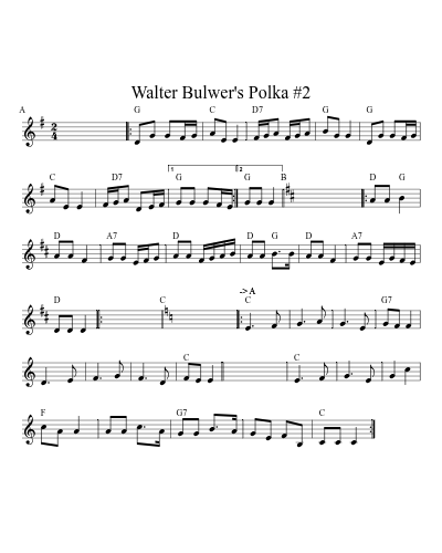 Walter Bulwer's Polka #2