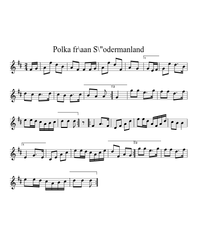 Polka fr\aan S\"odermanland