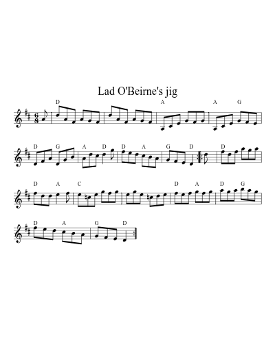 Lad O'Beirne's jig