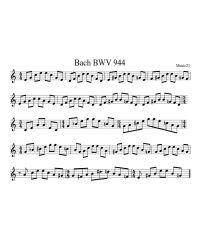 Bach BWV 944 preview