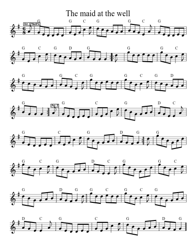 The Maid At The Well (Version 2) sheet music preview