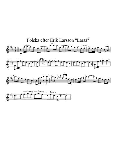 Polska efter Erik Larsson "Larsa"