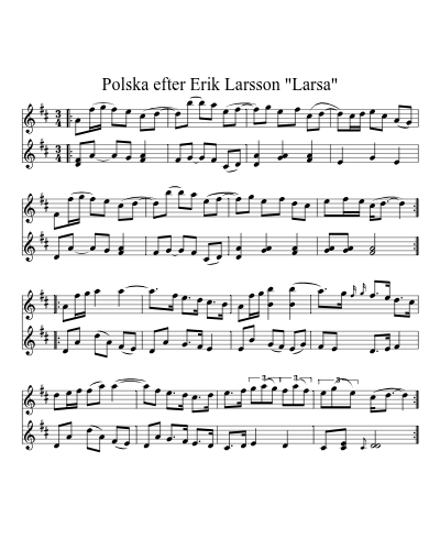 Polska efter Erik Larsson "Larsa" (Version 2)