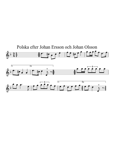 Polska efter Johan Ersson och Johan Olsson