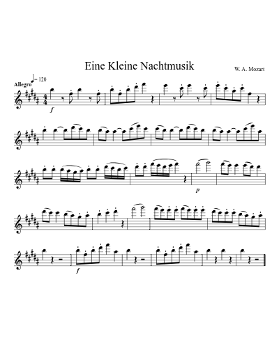 Eine Kleine Nachtmusik preview