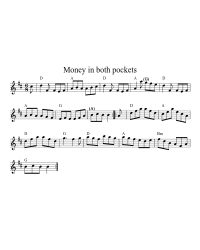 Money in both pockets