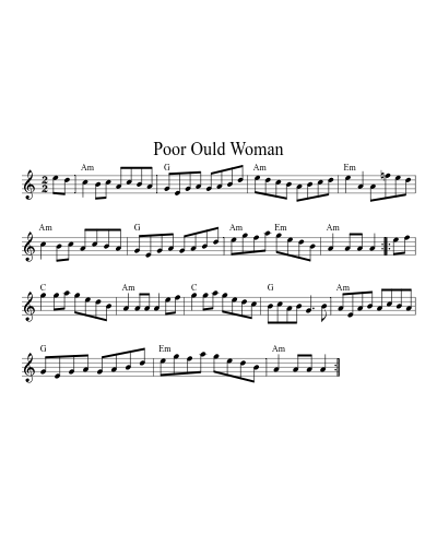 Poor Ould Woman (Version 3)
