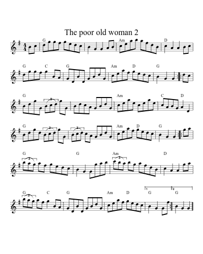 The poor old woman 2 (Version 2)