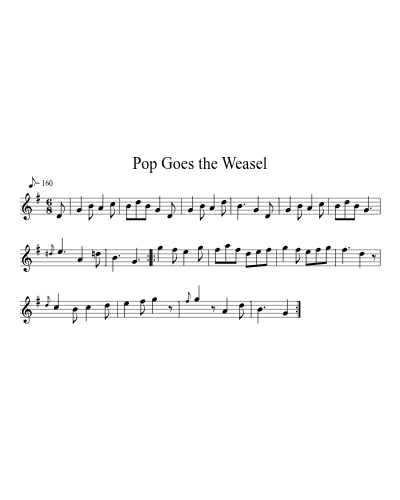 Pop Goes the Weasel (Version 2)